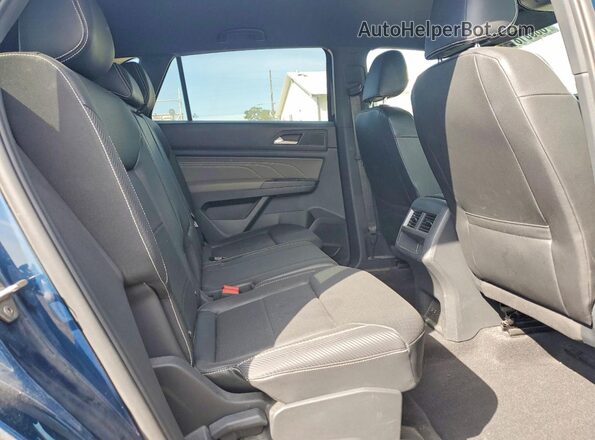 1V2NE2CA6MC201265 2021 VOLKSWAGEN ATLAS Blue Rear interior view