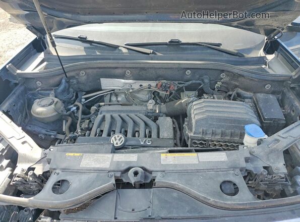 1V2NE2CA6MC201265 2021 VOLKSWAGEN ATLAS Blue Engine compartment view