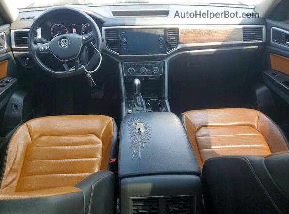 1V2NR2CA1KC509347 2019 VOLKSWAGEN ATLAS Gray წინა პანელის ხედი