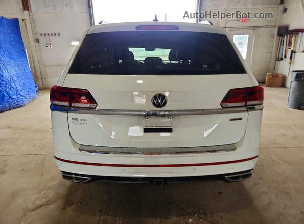 1V2NR2CA1MC583399 2021 VOLKSWAGEN ATLAS White Հետևի տեսք