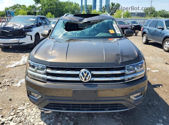 1V2NR2CA3KC563362 2019 VOLKSWAGEN ATLAS Brown Widok z przodu