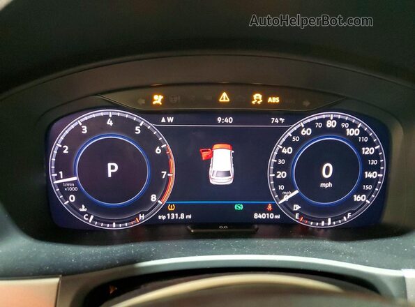 1V2NR2CA7JC576355 2018 VOLKSWAGEN ATLAS Black Vista del cuadro de instrumentos