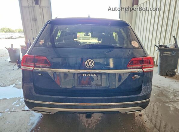 1V2NR2CA7KC620193 2019 VOLKSWAGEN ATLAS Blue Вид ззаду