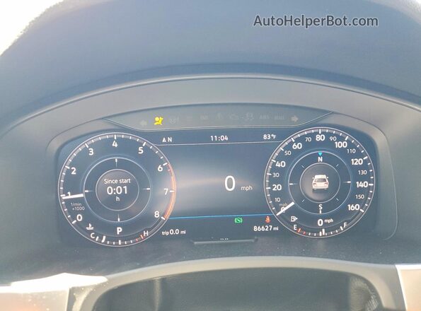 1V2NR2CA8JC565641 2018 VOLKSWAGEN ATLAS White Widok zestawu wskaźników