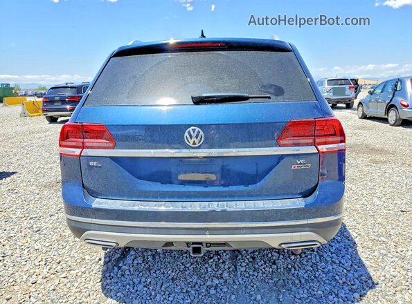 1V2NR2CAXKC605364 2019 VOLKSWAGEN ATLAS Blue Widok z tyłu