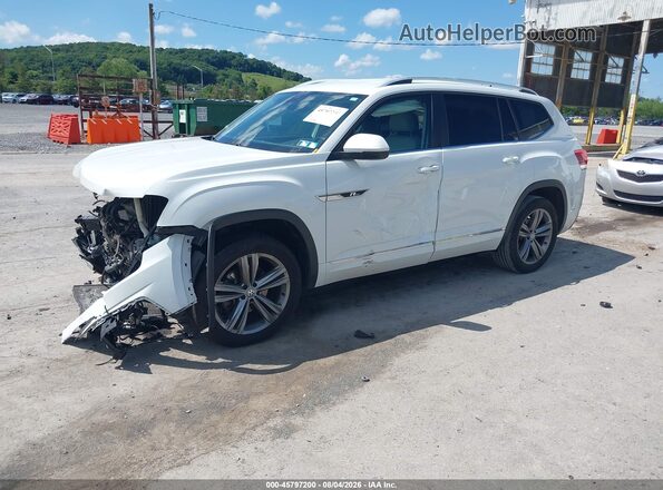 1V2PR2CA5JC592174 2018 VOLKSWAGEN ATLAS White Передня ліва чверть
