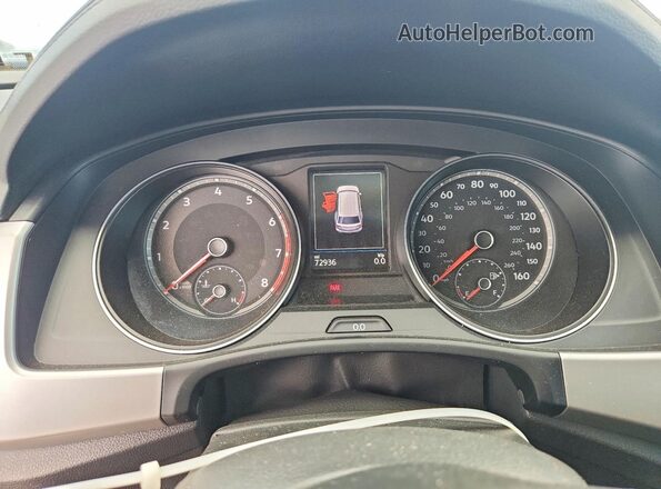 1V2PR2CA5MC578151 2021 VOLKSWAGEN ATLAS White Instrument cluster view
