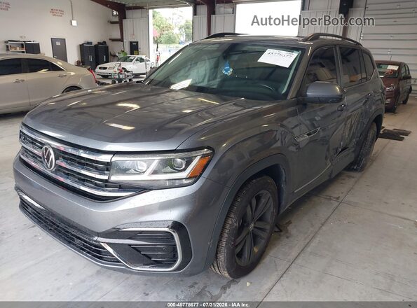 1V2PR2CA7MC584176 2021 VOLKSWAGEN ATLAS Gray Front left