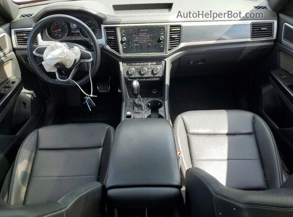 1V2RE2CA2MC212801 2021 VOLKSWAGEN ATLAS Red წინა პანელის ხედი