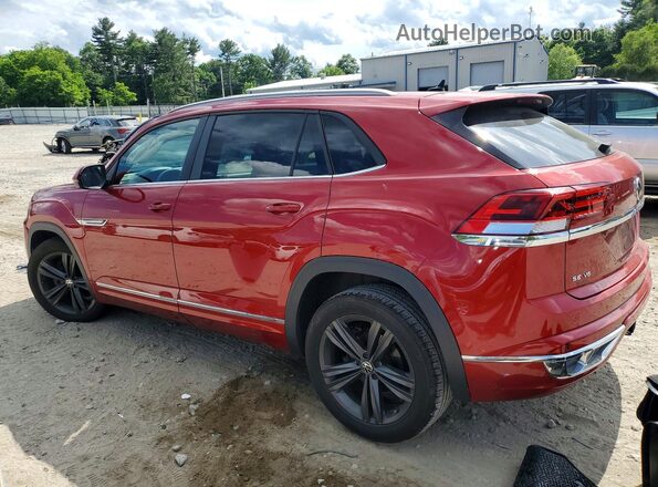 1V2RE2CA2MC212801 2021 VOLKSWAGEN ATLAS Red უკანა მარცხენა