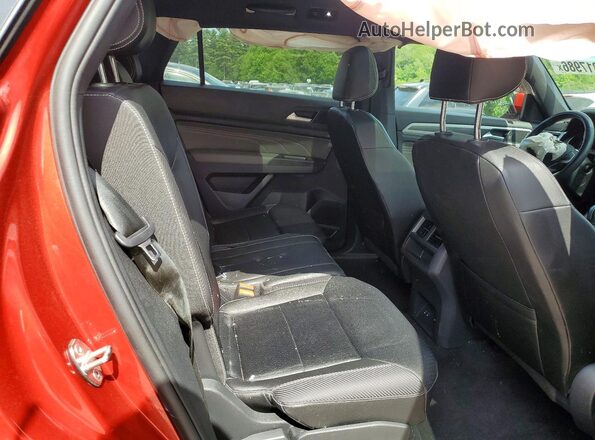 1V2RE2CA2MC212801 2021 VOLKSWAGEN ATLAS Red უკანა სალონის ხედი