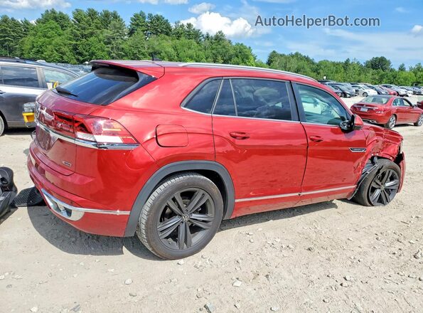 1V2RE2CA2MC212801 2021 VOLKSWAGEN ATLAS Red უკანა მარჯვენა
