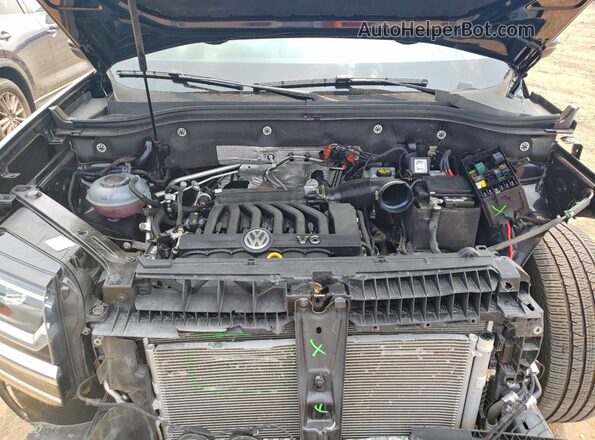 1V2RR2CA0JC567529 2018 VOLKSWAGEN ATLAS Black Widok komory silnika