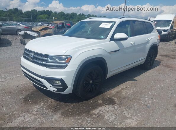 1V2RR2CA0KC539098 2019 VOLKSWAGEN ATLAS White Vista tres cuartos delantera izquierda