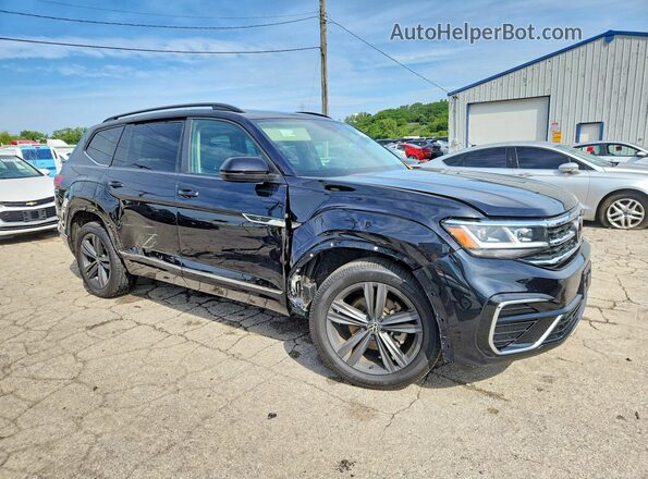 1V2RR2CA2MC525044 2021 VOLKSWAGEN ATLAS Black Передня права чверть