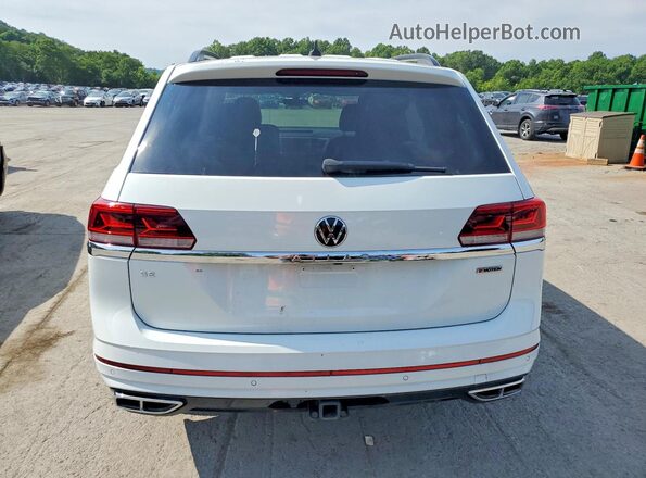 1V2RR2CA2MC550610 2021 VOLKSWAGEN ATLAS White Вид ззаду