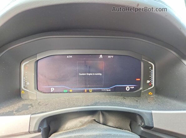 1V2RR2CA4KC594721 2019 VOLKSWAGEN ATLAS White Instrument cluster view
