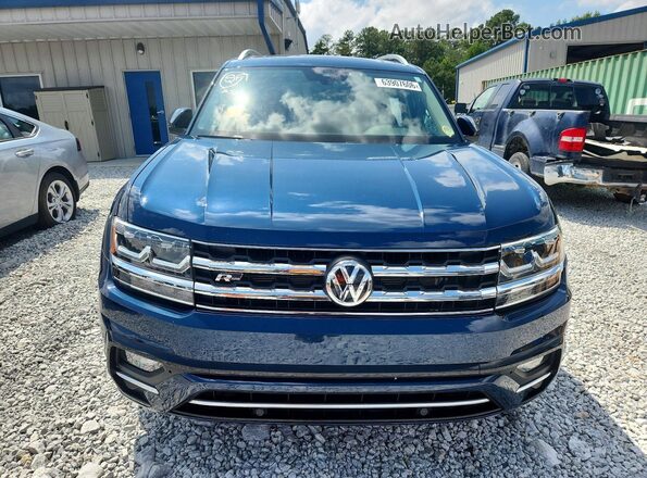 1V2RR2CAXKC610422 2019 VOLKSWAGEN ATLAS Blue Вид спереду