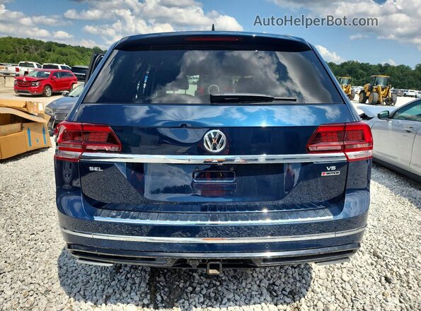 1V2RR2CAXKC610422 2019 VOLKSWAGEN ATLAS Blue Вид ззаду