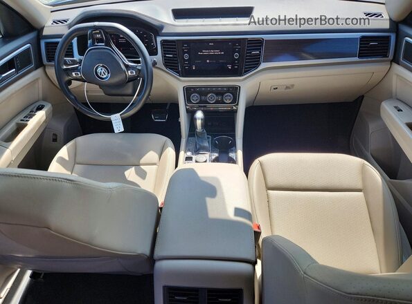 1V2RR2CAXKC610422 2019 VOLKSWAGEN ATLAS Blue Вид панелі приладів