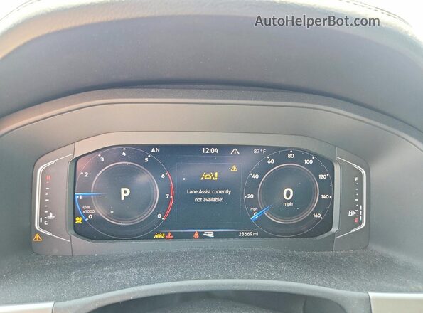 1V2SC2CA0PC221556 2023 VOLKSWAGEN ATLAS Black Widok zestawu wskaźników