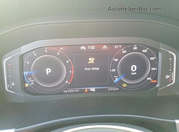 1V2SC2CA6PC207922 2023 VOLKSWAGEN ATLAS Черный Вид щитка приборов