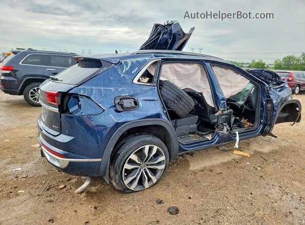 1V2SE2CA3MC211545 2021 VOLKSWAGEN ATLAS Blue Հետևի աջ