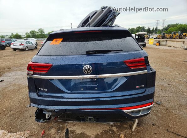 1V2SE2CA3MC211545 2021 VOLKSWAGEN ATLAS Blue Հետևի տեսք