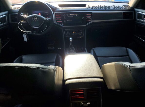 1V2SR2CA1KC590949 2019 VOLKSWAGEN ATLAS Black წინა პანელის ხედი