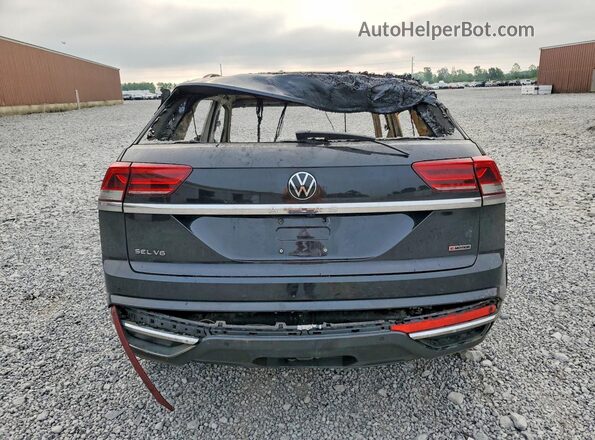 1V2TE2CA4MC205709 2021 VOLKSWAGEN ATLAS Black Widok z tyłu
