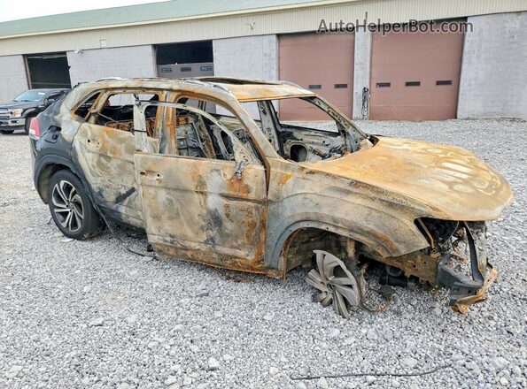 1V2TE2CA4MC205709 2021 VOLKSWAGEN ATLAS Black Przód prawy