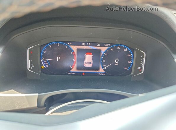 1V2TP2CA0MC584556 2021 VOLKSWAGEN ATLAS Gray Widok zestawu wskaźników