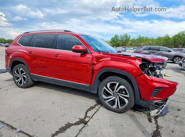 1V2TP2CA6MC512552 2021 VOLKSWAGEN ATLAS Red Передня права чверть