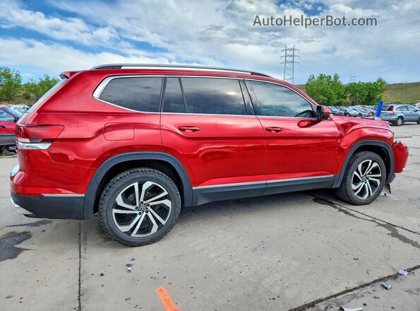 1V2TP2CA6MC512552 2021 VOLKSWAGEN ATLAS Red Задня права чверть