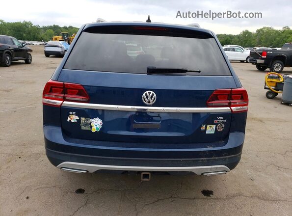 1V2UR2CA1KC581936 2019 VOLKSWAGEN ATLAS Синий Вид сзади