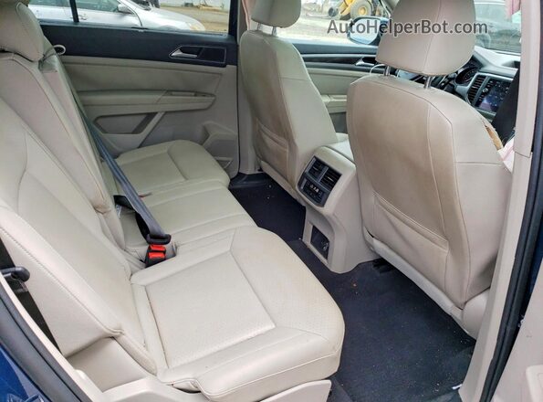 1V2UR2CA1KC581936 2019 VOLKSWAGEN ATLAS Синий Вид задней части салона