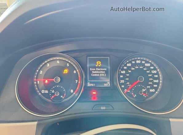 1V2UR2CA7KC598191 2019 VOLKSWAGEN ATLAS Black ხელსაწყოთა პანელის ხედი