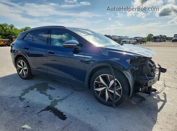 1V2VMPE80PC018801 2023 VOLKSWAGEN ID.4 Синий Передняя правая четверть