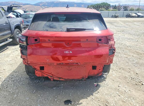 1V2VMPE85PC015652 2023 VOLKSWAGEN ID.4 Красный Вид сзади