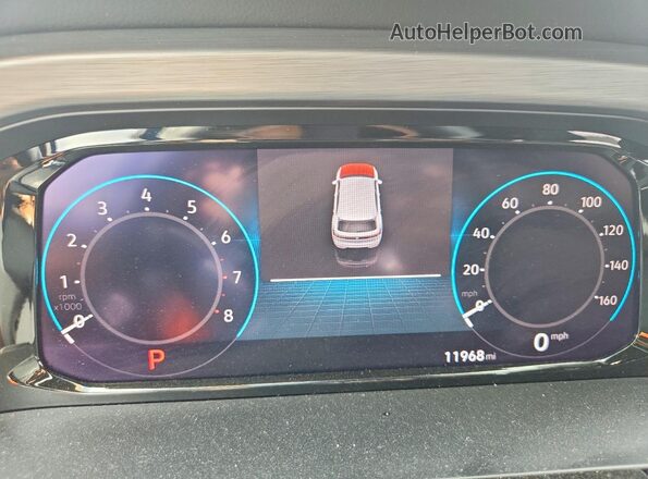1V2WC2CAXTC218076 2026 VOLKSWAGEN ATLAS Blue Widok zestawu wskaźników