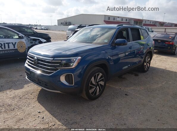 1V2WN2CA7TC542953 2026 VOLKSWAGEN ATLAS Blue წინა მარცხენა ხედი სამი მეოთხედიდან