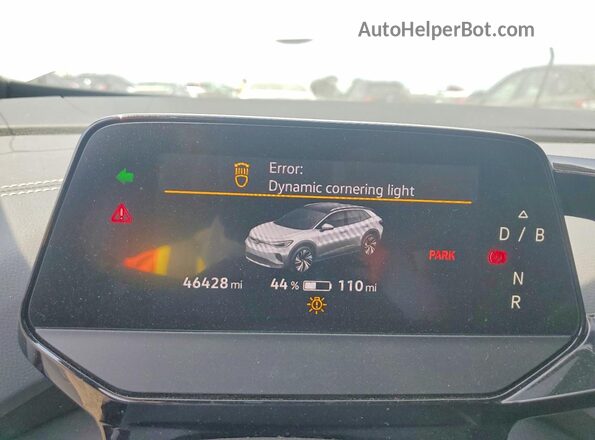 1V2WNPE86PC025592 2023 VOLKSWAGEN ID.4 White Instrument cluster view