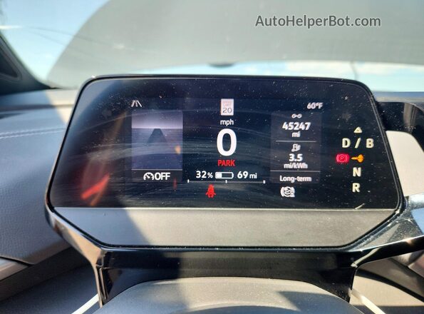 1V2WNPE88PC049246 2023 VOLKSWAGEN ID.4 Gray ხელსაწყოთა პანელის ხედი