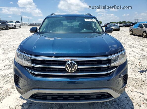 1V2WP2CA2MC570638 2021 VOLKSWAGEN ATLAS Blue Vista frontal