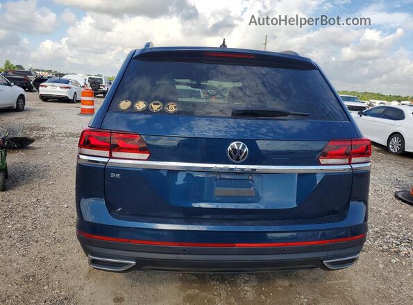 1V2WP2CA7MC603455 2021 VOLKSWAGEN ATLAS Синий Вид сзади