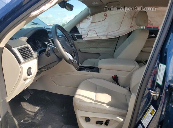 1V2WP2CA7MC603455 2021 VOLKSWAGEN ATLAS Синий Вид салона спереди