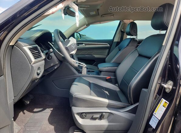 1V2WR2CA1MC578689 2021 VOLKSWAGEN ATLAS Black წინა სალონის ხედი