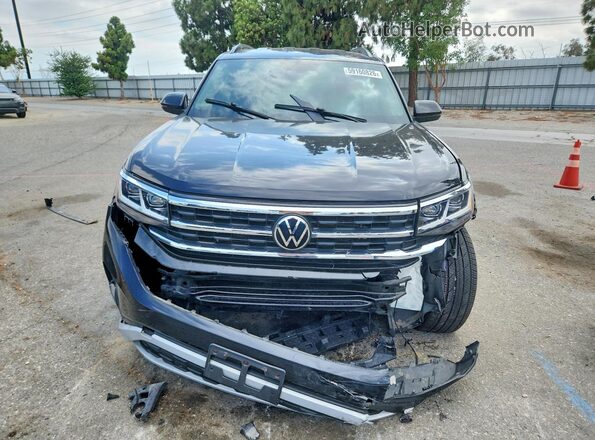 1V2WR2CA1MC578689 2021 VOLKSWAGEN ATLAS Black წინა ხედი