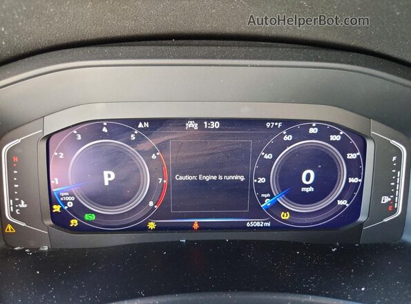 1V2WR2CA1PC508002 2023 VOLKSWAGEN ATLAS White Widok zestawu wskaźników