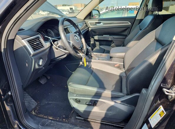 1V2WR2CA2KC558948 2019 VOLKSWAGEN ATLAS Черный Вид салона спереди